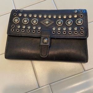 Black Patricia Nash large wallet